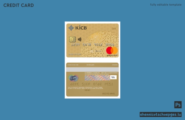 Kirgisistan KICB Bank Gold Mastercard Beispielvorschau